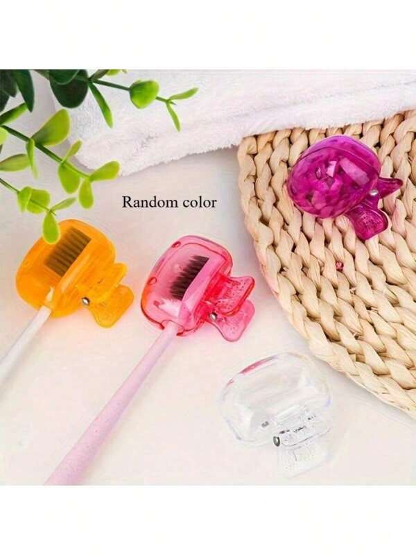 Random Color, A TravelMate Portable Toothbrush Case With Lid, Formaldehyde-Free,  Protection For Oral Health Travel Case, Essential Toothbrush Storage For Home And Travel Use