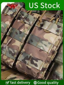 YAKEDA 多功能三件套战术装备包，户外狩猎背心，带可拆卸和可扩展口袋，防水抗撕裂，适合狩猎、训练、户外探险等 - 彩色 - 查看 9