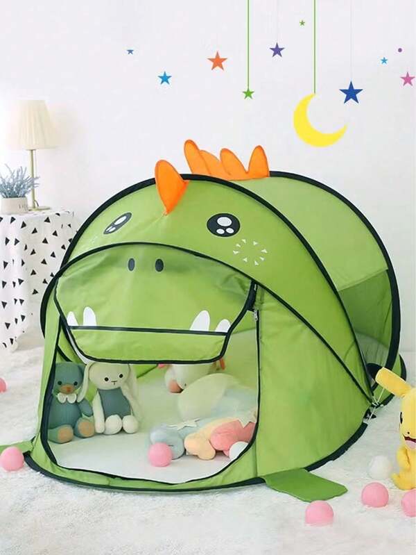 Carpa portátil de dinosaurio para niños, carpa plegable resistente con bolsa de transporte, casa de juegos divertida para interior y exterior, fácil de montar y plegar, mucho espacio para jugar, adecuada para vacaciones familiares en la playa, el jardín y el camping, 180*85*100cm