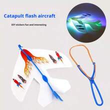 1 pieza/5 piezas/10 piezas Avión de espada voladora luminoso - Set de mercado nocturno de hadas voladoras con resortera - Juguete volador para exteriores - Regalo de cumpleaños - Regalo de Navidad - Regalo de Halloween - Regalo perfecto - Juego de regalo