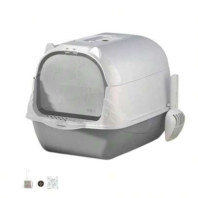 Arenero Ear Para Gatos Antiolores Puerta Palita Y Filtro