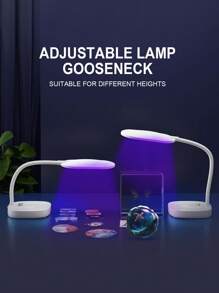 1 Stück LED Harz-Aushärtelampe - 12W Licht, tragbare USB-betriebene klappbare Glühlampe mit 8 Perlen, Schwanenhals-Design für schnelles Aushärten von Harz, Schmuckherstellung und handgefertigte Dekorationen, Bastelzubehör für DIY-Projekte | Faltbarer Lampenkopf | Lichthärtungslampe, Schmuckherstellung Artikel