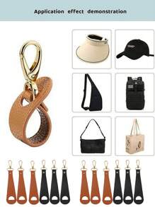 1/2/5件旅行包帽夹挂在手提包、背包、旅行箱包背包中，户外旅行沙滩帽配套配件，新面料无弹力帽夹，户外旅行草帽夹，便携式帽子伴侣包夹，旅行必备，节日送礼，送礼必选 - 彩色 - 查看 1