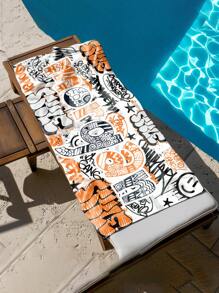 Personalized Children's Beach Towel, Summer Birthday Gift, Summer Vibe, Girls' Beach Trip, Customized Beach Towel, Swimming Pool, Beach Decor - Multicolor - View 7