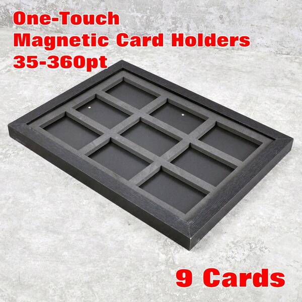 9 Karten Magnetische Kartenhalter One-Touch-Rahmen Vitrine für Sport Wandbehang Spiel TCG PTCG 35-360pt
