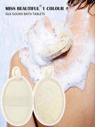 Natural Loofah Exfoliating Bath Brush, Unisex SPA-Grade Natural Loofah Brush, Suitable For Bathing, Spa, Full Body Exfoliation, Removes Dead Skin Cells, For Men And Women