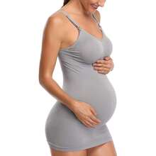 Neww  Womens Nursing Tank Tops Built In Bra For Breastfeeding Maternity Camisole Brasier - Black Grey White Large - View 3