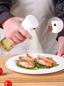 1pc Adjustable Atomizer Oil Spray Bottle - Fat-Reduction Refillable Cooking Gadget For Kitchen/BBQ/Outdoor, Olive Oil Spritzer With Fine Mist