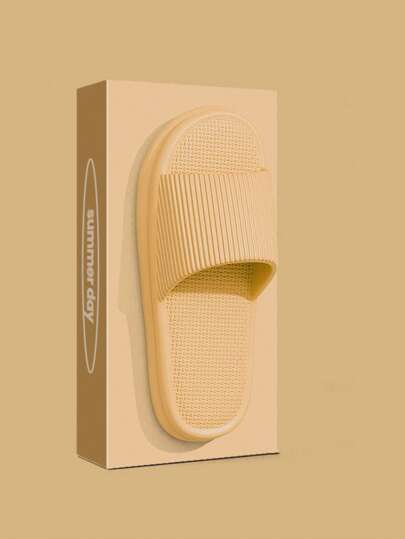 EVA Slippers For Men And Women, Solid Color, Breathable Opening Design, Comfortable, Non-Slip, Durable, Suitable For Indoor Use,Couple Slippers