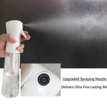 1pc High Pressure Spray Bottle, Simple Bathroom Liquid Cleaner, Cleaning Spray Bottle, Fine Mist Face Mister, Mini Alcohol Disinfection Sprayer Bottle, Toner Container, Bathroom Spray Bottle Home Bathroom Hair Spray Bottles, Continuous Pressure Refillable Plastic Water Sprayers