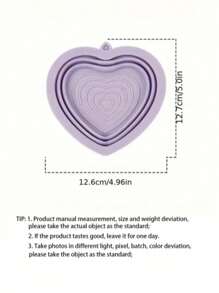 PETSIN 1pc Heart-Shaped Silicone Anti-Spill Pet Bowl, Foldable Portable Pet Food Water Feeding Bowl, Pet Supplies Water Bottle Camping
