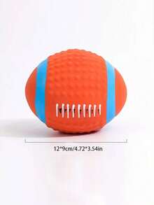 Interactive Pet Squeaky Toys, Pet Chasing Toys Ball, Dog Football/Volleyball/Rugby, Squeaky Dog Balls, Interactive Latex Rubber Squeaky Dog Toys, Soft Bouncy Fetch Toys For Small Dogs, Training Tools, Pet Supplies, No Battery Required - Multicolor - View 14