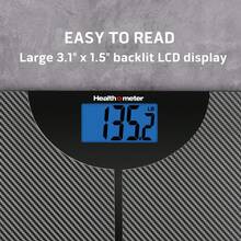 Health O Meter LCD Carbon Fiber Digital Body Weight Scale, 400lb Capacity - Grey - View 3