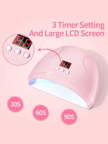 Professional Nail Salon Set, Includes UV/LED Nail Lamp (3 Timer Settings, LCD Display), Gel Curing Machine, Electric Nail Drill, Nail Files, Home & Salon Manicure Tool Kit