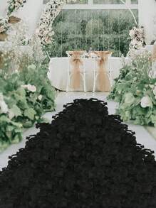 150/300/500Pcs Artificial Rose Petals Black Artificial Flower Petals Simulation Flowers Fake Flowers Suitable For Wedding Flower Girl Basket Aisle Centerpieces Table Confetti Party Gifts Home Decor,Halloween Decor Halloween Decor Fall Decor Room Decor