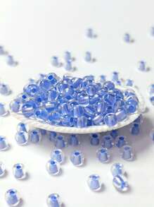 Kit de 320 cuentas de vidrio para hacer joyas, cuentas de vidrio iridiscentes transparentes de 4 mm 8/0 en 30 colores, 20 g/paquete, accesorios de alta calidad uniformes y duraderos, adecuados para hacer pulseras francesas hechas a mano, joyería con cuentas, pulseras bordadas, aretes, collares, anillos, regalos para familiares y amigos