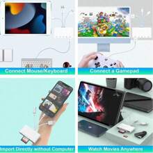 huaxunyuan 5-in-1 Speicherkartenleser für Kamera & Handys | USB OTG-Adapter, TF/SD-Kartenleser | Handyzubehör mit Micro-SD-Slots | Universal für USB C/USB A-Geräte | Unterstützt SD/SDHC/SDXC/Micro SD/MMC | Digitalkamera-Zubehör | Micro-SD-Kartenleser mit Lade-Funktion für Telefon/Tablet