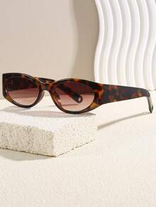 نظارة بتصميم عصري أوروبي وأمريكي، بتصميم عين القطة، إطار كبير، أذرع زخرفية للرجال والنساء