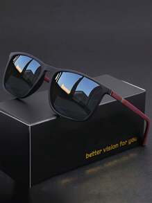 نظارات شمسية أنيقة ذات إطار مربع رفيع وأرجل نحيفة، نظارات يونيسكس مناسبة للتصوير الشوارعي والأناقة وحفلات العطلات والقيادة والخروجات الى الشاطئ