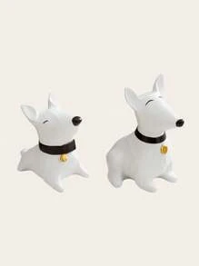 1 Peça Figura Decorativa de Resina em Forma de Cachorro, Decoração em Estilo Cartoon, Adequado para Decoração de Casa, Quarto, Hotel, Restaurante, Presente de Formatura, Lembrança de Casamento, 2 Tamanhos Disponíveis