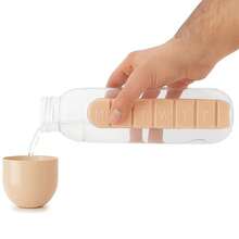 Portable Water Bottle With Integrated Pill Holder