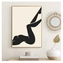 1pc Frameless Vintage Abstract Female Portrait Line Art Posters High-Definition Printing Canvas Wall Arts Modern Minimalism Living Room Bedroom Dormitory Study Bar Coffee Shop Office Room Decor, Home Decor, Wall Decor Picture Gifts