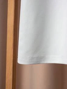 Teenage Boys Classic Solid White Short Sleeve Polo Shirt, Suitable For School, Gatherings, And Everyday Wear - White - View 7