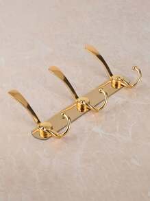 1 Piece Of Stainless Steel Towel Hook, Multifunctional Metal Hook, Creative Clothes Hook, Coat Rack Storage Hook, Punch-Free Wall-Mounted Hanger, Suitable For Bathroom, Wardrobe, Bedroom, Bathroom Accessories, Suitable For Behind The Door/Bathroom/Kitchen/Living Room/Bedroom