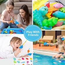 Magnetic Fishing Game For Kids 3-5 With Toddler Fishing Poles, Magnetic Poles Game Are Designed For Little Hands, Bath Toys For Kids Ages 4-8