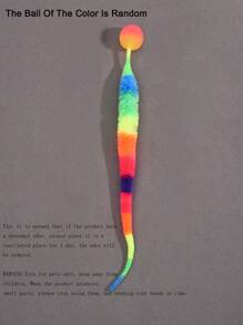 1 Pc Magic Cat Twisty Worm Ball Toys Wiggly Ball Assorted Variety For Indoor Cats The Color Of The Ball Is Random