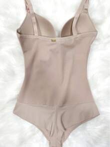 Body Shaper With Padded Bra And G-String - Màu be - Xem 2