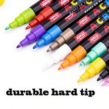 1pc 36/60/84/120/168/240 Colors Acrylic Marker Pens, Waterproof, Odorless, Blendable, Art Brush, Suitable For Colored Pencil Sketching, Painting, Making Christmas, Thanksgiving, New Year, Easter, Holiday Gifts, Card Making, Metal, Ceramic, Glass, Halloween Decoration Doodle Coloring Brush