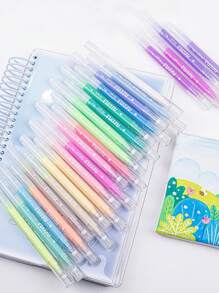 24 Farben Acryl-Gelstifte zum Zeichnen, 8er-Pack Gelmalstifte mit ultrafein 1,0 mm Spitze, Set mit Acryl-Markerstiften in Farben für Journaling, Basteln, Kunstbedarf, Schulmaterial, Schulanfang