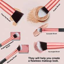 Professional  Makeup Brushes Set Soft Fluffy Eye Shadow Foundation Blush Powder Concealers Female Cosmetics Beauty Tools