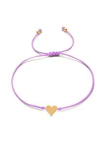 一款欧美流行休闲度假海滩夏季简约金银金属心形编织串珠手链，适合女士日常佩戴，最佳朋友礼物套装首饰。情人节 - 手繩 - 查看 9