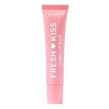 Bálsamo labial brillante Fresh Kiss de ColourPop - Cuidado labial hidratante enriquecido con péptidos, ácido hialurónico, manteca de karité y vitamina E para una fórmula ultra acolchada - Strawberry Milk (0,49 onzas)