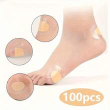 100pcs Transparent Invisible Anti-Friction Foot Pads For High Heels, Thin And Comfortable - Transparent - View 8