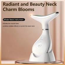 USB Rechargeable Neck Massager For Neck Lifting And Firming, Professional Female Facial Beauty Instrument, Multi-Functional Neck Massage Device, Enhances Skin Firmness And Relaxes Muscles - Multicolor - View 7