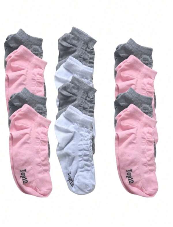Kit 18 Pares de Meias Feminina de Algodão Sortidas Soquete