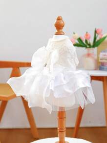 1pc Pet Clothes For Small Dogs & Cats, Casual Fashionable Cute Romantic Series, Moonlight Ballet Tutu Dress