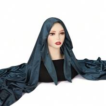 1 Stück Frauen Abaya Accessoires einfarbiger praktischer Schleife-Fixierung rutschfester Chiffon Hidschāb Kopftuch