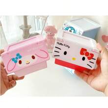 Sanrio 3pcs/Sanrio Hello Kitty Y2K Desktop Clamshell Storage Box Kuromi My Melody Cinnamoroll Pochacco Jewelry Box Trash Storage Box Gifts