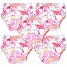 5pcs Reusable Baby Training Pants, Waterproof Washable Infant Cloth Diaper Covers, Breathable Potty Training Underwear - Multicolor - View 21