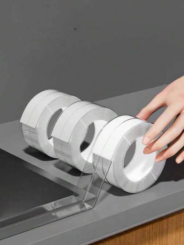 1pc Waterproof PVC Kitchen & Bathroom Seam Sealing Tape - Transparent, Caulk Strip For Sink, Toilet, And Bathtub Corners - Easy Apply Adhesive Sealant Strip