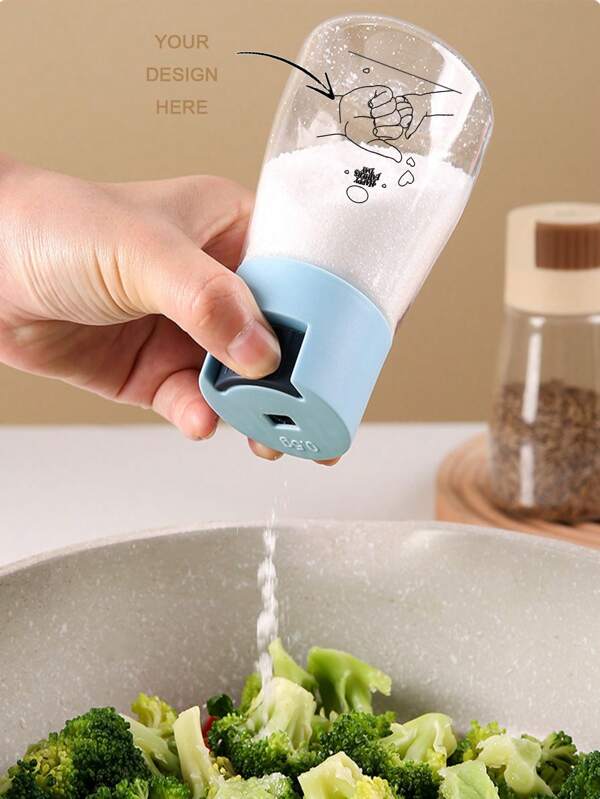 Gewürzflasche, Mini tragbarer Gewürzspender - nachfüllbarer 0,5g Präzisions Portionskontrollbehälter, ideal für Salz, Pfeffer, Chilipulver, Currypulver für Zucker, Kümmel, Knoblauchpulver und mehr - individuell mit Fotos & Texten anpassbar - perfekt für Büro Mittagessen, Picknicks, Küchennutzung, Wohnungsutensilien und Schulanfangsbedarf - tolles Geschenk für Einweihung, Weihnachten und Muttertag