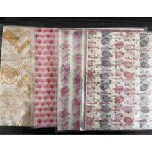 50 piezas de hojas de papel encerado premium impermeables, ideales para picnics de comida, envoltorios a prueba de grasa para pan, sándwiches, hamburguesas, papas fritas, herramientas de papel antiadherente para hornear, perfecto para boda, fiesta, utensilios de cocina (color y estilo al azar) - Rosa - Ver 9