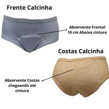 My Little Star Calcinha Absorvente Algodão Segura Escapes Urina 2un Bco/CZ - G - Visão 7