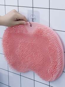 1 件背部身体乳液涂抹刷，超大自助晒黑身体刷，用于均匀美丽的自助晒黑应用，白色混合，长柄拱形椭圆形腿刷 - 粉色 - 查看 4