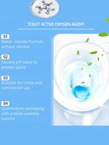 Active Toilet Cleaning Powder, Household Bathroom Toilet Cleaner, Eliminate Odor And Stain, Clean And Descale - Multicolor - View 6