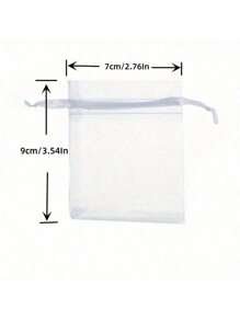 10/50/100pcs Organza Gift Bags, Wedding Guest Favor Bags, Size 7*9cm, Gift Packaging Supplies For Festivals, Events And Parties, Suitable For Home, Wedding Necessities, Can Be Used As Dessert Packaging Bags, Jewelry Gift Bags, Event Party Favor Bags, Suitable For All Seasons And Occasions, Also Can Be Used As Fruit Protection Bags, Valentine's Day Supplies
